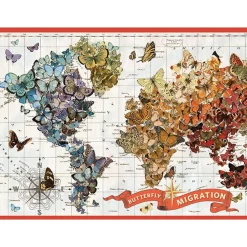 Galison Wendy Gold Butterfly Migration 1000 Piece Jigsaw Puzzle