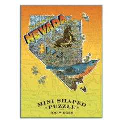 Galison Wendy Gold Nevada 100 Piece Mini Shaped Jigsaw Puzzle