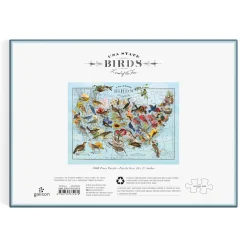 Galison Wendy Gold State Birds 1000 Piece Puzzle