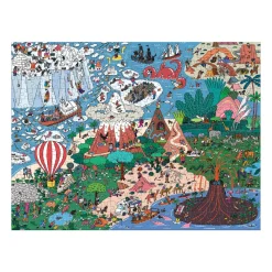 Galison Where's ________? Curious and Far Out Places 500 Piece Search and Find Puzzle
