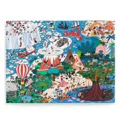 Galison Where's ________? Curious and Far Out Places 500 Piece Search and Find Puzzle
