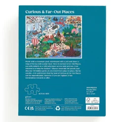 Galison Where's ________? Curious and Far Out Places 500 Piece Search and Find Puzzle