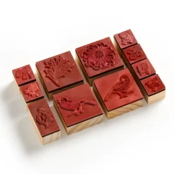 Galison William Morris Rubber Stamp Set
