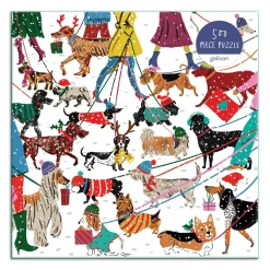 Galison Winter Dogs 500 Piece Jigsaw Puzzle