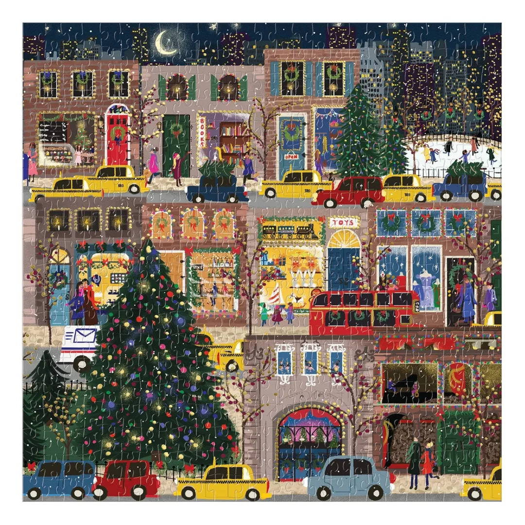 Galison Winter Lights 500 Piece Foil Jigsaw Puzzle