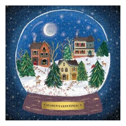 Galison Winter Snow Globe 500 Piece Foil Jigsaw Puzzle