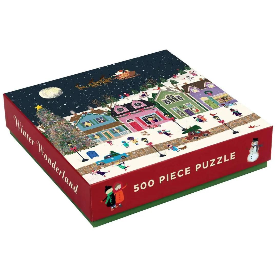 Galison Winter Wonderland 500 Piece Jigsaw Puzzle