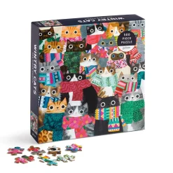 Galison Wintry Cats 500 Piece Puzzle
