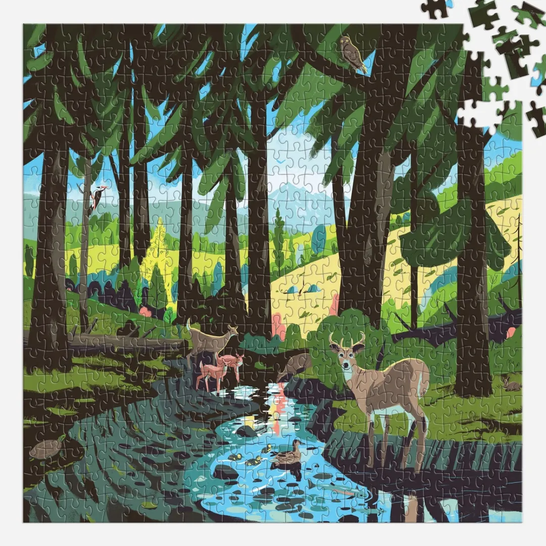 Galison Woodland Pass 500 Piece Puzzle