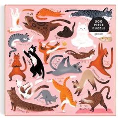 Galison Yoga for Cats 500 Piece Jigsaw Puzzle