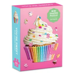 Galison You're Sweet Cupcake 100 Piece Mini Shaped Jigsaw Puzzle