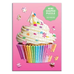 Galison You're Sweet Cupcake 100 Piece Mini Shaped Jigsaw Puzzle