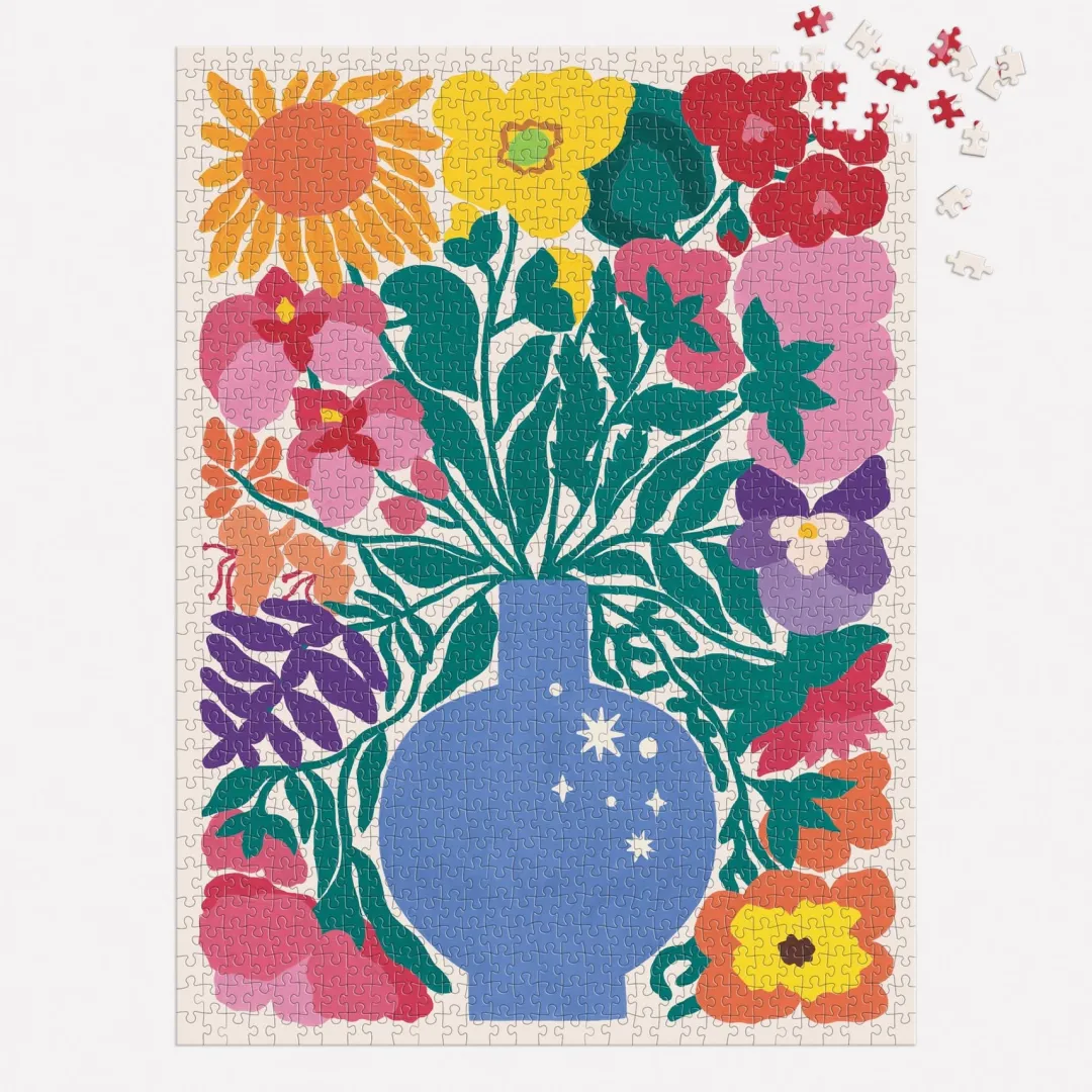 Galison Zodiac Flowers 1000 Piece Puzzle