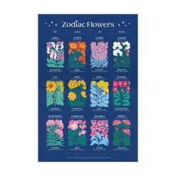 Galison Zodiac Flowers 1000 Piece Puzzle