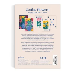 Galison Zodiac Flowers Playing Card Set